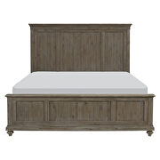 Driftwood light brown finish solid transitional styling eastern king bed by Homelegance additional picture 3