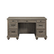 Driftwood light brown finish executive desk by Homelegance additional picture 6