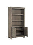 Driftwood light brown finish bookcase additional photo 3 of 2