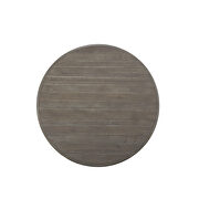 Driftwood light brown finish round dining table by Homelegance additional picture 2