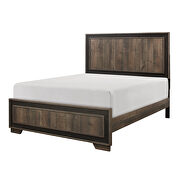 Rustic mahogany and dark ebony finish queen bed by Homelegance additional picture 14