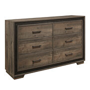 Rustic mahogany and dark ebony finish queen bed by Homelegance additional picture 6