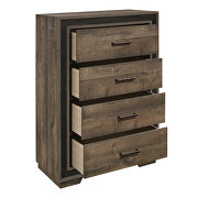 Rustic mahogany and dark ebony finish chest by Homelegance additional picture 2