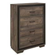Rustic mahogany and dark ebony finish full bed by Homelegance additional picture 9