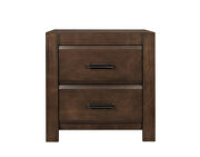 Espresso finish contemporary design nightstand by Homelegance additional picture 2