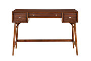 Brown finish retro-modern styling counter height writing desk by Homelegance additional picture 2