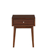 Brown finish retro-modern styling end table by Homelegance additional picture 2