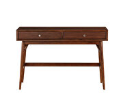 Brown finish retro-modern styling sofa table additional photo 2 of 2