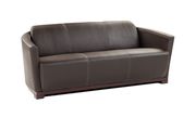 Full Italian leather sofa in chocolate by J&M additional picture 3