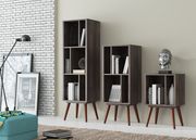 Retro style tall display / bookcase in walnut by Moe's Home Collection additional picture 2