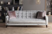 Gray fabric ultra-contemporary living room sofa additional photo 2 of 7