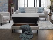 Cream urban modern style storage/sleeper sofa by Istikbal additional picture 4