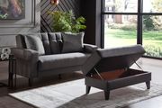 Gray urban modern style storage/sleeper sofa by Istikbal additional picture 6