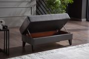 Gray urban modern style storage/sleeper sofa by Istikbal additional picture 7
