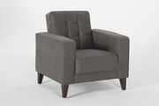 Gray urban modern style storage/sleeper chair by Istikbal additional picture 4