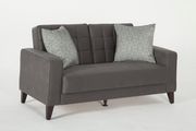 Gray urban modern style storage/sleeper loveseat by Istikbal additional picture 3
