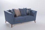 Blue/gray/beige modern quality sofa set additional photo 5 of 9