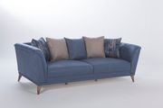 Blue/gray/beige modern quality sofa set by Istikbal additional picture 9