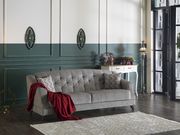 Contemporary diamond pattern gray fabric sofa by Istikbal additional picture 3