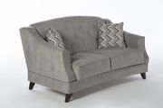 Contemporary diamond pattern gray fabric sofa by Istikbal additional picture 5