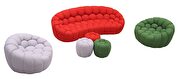 Modern concept red fabric freeform sofa by J&M additional picture 6