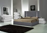 Contemporary charcoal low-profile king bed by J&M additional picture 8