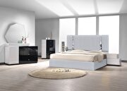 Contemporary silver low-profile bed by J&M additional picture 7