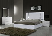 Contemporary silver low-profile bed by J&M additional picture 9