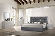 Contemporary charcoal low-profile bed by J&M additional picture 3