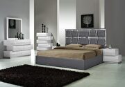 Contemporary charcoal low-profile bed by J&M additional picture 5