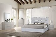 Contemporary silver low-profile bed by J&M additional picture 4