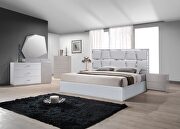 Contemporary silver low-profile bed by J&M additional picture 5