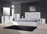 Contemporary silver low-profile bed by J&M additional picture 10