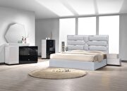 Contemporary silver low-profile bed by J&M additional picture 10