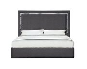 Contemporary charcoal low-profile bed by J&M additional picture 2
