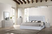 Contemporary silver low-profile bed by J&M additional picture 3