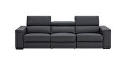 Power recliner full top leather sofa in blue gray by J&M additional picture 15