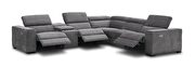 Dark gray fabric exclusive motion sectional additional photo 4 of 6