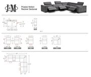 Dark gray fabric exclusive motion sectional additional photo 5 of 6