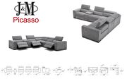 Light gray fabric exclusive motion sectional by J&M additional picture 7