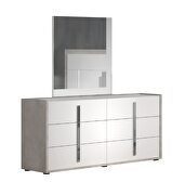 Contemporary white / gray king bed by J&M additional picture 6