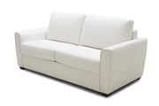 White fabric premium foam mattress sofa bed by J&M additional picture 2
