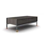 Contemporary slim design solid wood coffee table by J&M additional picture 4
