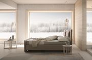 Fabric modern Italian platform king size bed by J&M additional picture 8