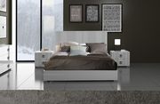 Italian European white high gloss platform bed by J&M additional picture 3