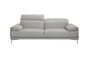 Modern stylish adjustable headrest gray leather sofa by J&M additional picture 11