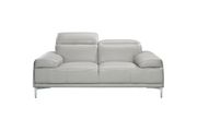 Modern stylish adjustable headrest gray leather sofa by J&M additional picture 5