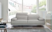 Modern stylish adjustable headrest gray leather sofa by J&M additional picture 10