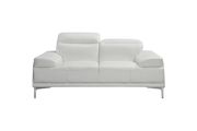 Modern stylish adjustable headrest white leather sofa by J&M additional picture 2