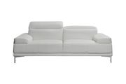 Modern stylish adjustable headrest white leather sofa by J&M additional picture 11